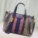 Knockoff Gucci Rania Original GG Canvas Top Handle Bag 353114 Purple VS00624