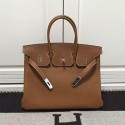 Knockoff Hermes Birkin 35 Tote Bag in Brown Togo Leather HB1210 VS03599
