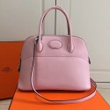 Knockoff Hermes Bolide 31 Bag in Pink Swift Leather HB3101 VS02914
