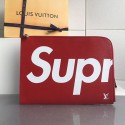 Knockoff Louis Vuitton Epi Leather Supreme X Pochette Jour GM Red M64574 VS01320