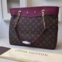 Knockoff Louis Vuitton Monogram Canvas Pallas Shopper Bag Burgundy M51198 VS03726