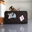Knockoff Louis Vuitton Monogram Canvas Zippy Wallet with Print M60017 VS09567