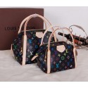 Knockoff Louis Vuitton Monogram Multicolore Marais MM M41070 Black VS03364