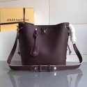 Knockoff Louis Vuitton Soft Calfskin Lockme Bucket Bordeaux M54677 VS08432