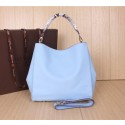Knockoff Louis Vuitton Suede Leather Bagatelle M91671 SkyBlue VS01083