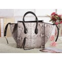 Knockoff Luxury Celine Luggage Phantom Square Tote Bag 3341 in Grey Real Snake Leather YD VS08779
