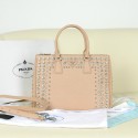 Knockoff Prada BN2274 Original Calfskin Leather with Diamond Handbag in Apricot LSS VS06920