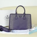 Knockoff Prada BN2274 Original Calfskin Leather with Diamond Handbag in Purple VS03537