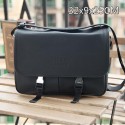 Knockoff Prada Grainy Calf Leather Messenger Bag VA0768 Black VS01362