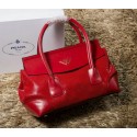 Knockoff Prada Iridescent Snake Leather Tote Bag P1168 Red VS05348