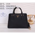 Knockoff Prada Original Grainy Calf Leather Tote Bag BN2329 Black VS04378