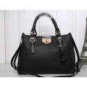 Knockoff Prada Original Leather Tote Bag BN8019 Black VS04470
