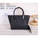 Knockoff Prada Original Leather Tote Bags BN2625 Black VS00644