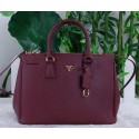 Knockoff Prada Saffiano Calfskin Leather Tote Bag PBN2274 Burgundy VS08493