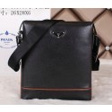 Knockoff Prada Smooth Leather Messenger Bag P501030 Black VS07157
