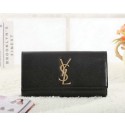 Knockoff Saint Laurent Classic Monogramme Clutch Cannage Pattern Y5486 Black VS05106