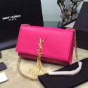Knockoff Saint Laurent Medium Monogram Shoulder Bag In Rose Original Smooth Calfskin 354119 VS08026