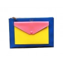 Knockoff Top Celine Pocket Handbag in Seashell Smooth Calfskin 17538 Pink&Blue VS09796
