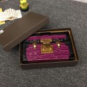 Louis Vuitton Crocodile Brillant Petite Malle N91994 Purple VS01037