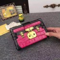 Louis Vuitton Crocodile Brillant Petite Malle N91994 Rose VS05061