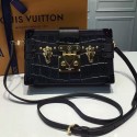 Louis Vuitton Crocodile Brillant Petite Malle Noir N91994 VS03164