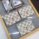 Louis Vuitton Damier Azur Canvas Victorine Wallet Fuchsia N41659 VS09291