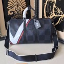 Louis Vuitton Damier Cobalt Canvas Keepall 45 Bandouliere N44008 VS07874