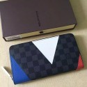 Louis Vuitton Damier Cobalt Canvas Zippy Organizer Regatta N41631 VS04330