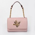 Louis Vuitton EPI Leather Chain Louise Shoulder Bag M48618 Light Pink VS05678