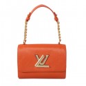 Louis Vuitton EPI Leather Chain Louise Shoulder Bag M48618 Orange VS07329