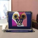 Louis Vuitton Epi Leather Night Bird Twist MM M41867 Blue VS04048