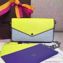 Louis Vuitton Epi Leather Pochette Felicie M61753 Yellow VS03727