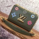 Louis Vuitton Epi Leather Twist MM M54220 Green VS01492
