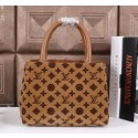 Louis Vuitton Flannelette Leather Tote Bag M03639 Wheat VS08577