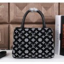 Louis Vuitton Flannelette Leather Tote Bag M03639 White VS04872