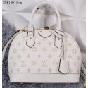 Louis Vuitton Litchi Leather Alma Bag M94120 White VS02915