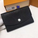 Louis Vuitton Mahina Leather Coin Purse Noir M64050 VS01789