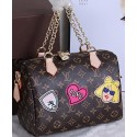 Louis Vuitton Monogram Canvas Badge SPEEDY 25 Bag M40898 VS01814