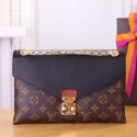 Louis Vuitton Monogram Canvas & Calf Leather Pallas Chain Noir M41223 VS05374