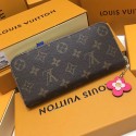 Louis Vuitton Monogram Canvas Clemence Wallet Rose M64201 VS03092
