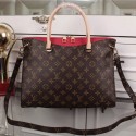 Louis Vuitton Monogram Canvas Pallas Bag M50066 Dark Red VS09329