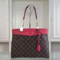 Louis Vuitton Monogram Canvas Pallas Shopper M51197 Red VS01938