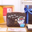 Louis Vuitton Monogram Canvas Pochette Metis Bag with Print M40780 VS06398