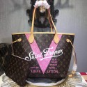 Louis Vuitton Monogram Canvas V Neverfull MM Pink M41602 VS06304