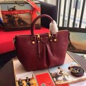 Louis Vuitton Monogram Empreinte Mazarine PM Burgundy M50639 VS01448