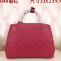 Louis Vuitton Monogram Empreinte Montaigne MM M41048 Burgundy VS04938