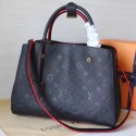 Louis Vuitton Monogram Empreinte Montaigne MM Marine Rouge M42746 VS01726