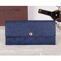 Louis Vuitton Monogram Empreinte Sarah Wallets M61734 Blue VS07311