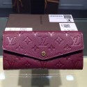 Louis Vuitton Monogram Empreinte Wallet Burgundy M60565 VS05047
