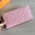 Louis Vuitton Monogram Empreinte Zippy Wallet Pink M60549 VS06046